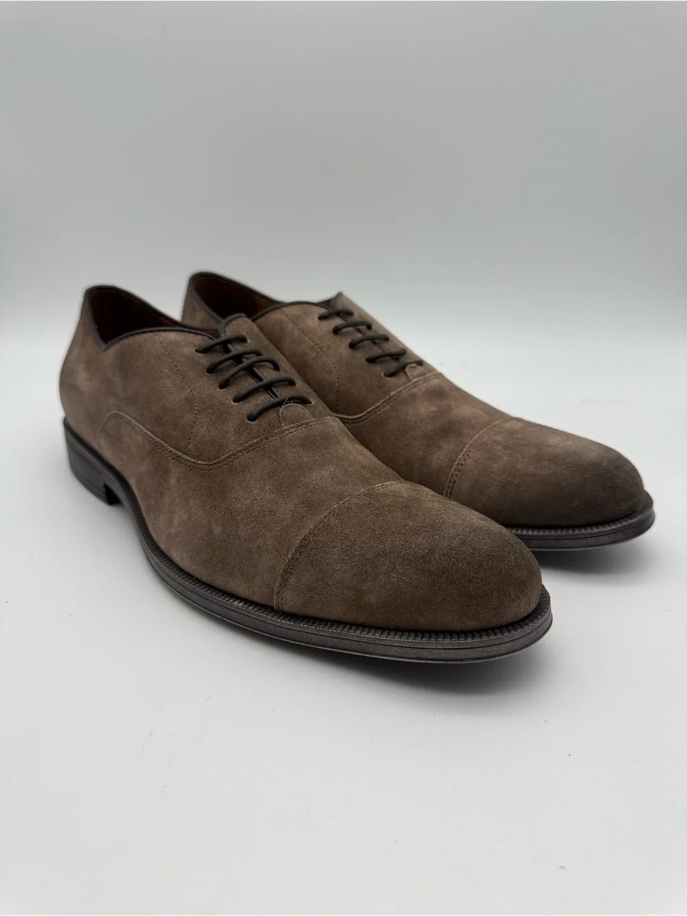BRAND NEW Gordon Rush Rowling Cap Toe Oxfords Brown Suede Leather Size 10
